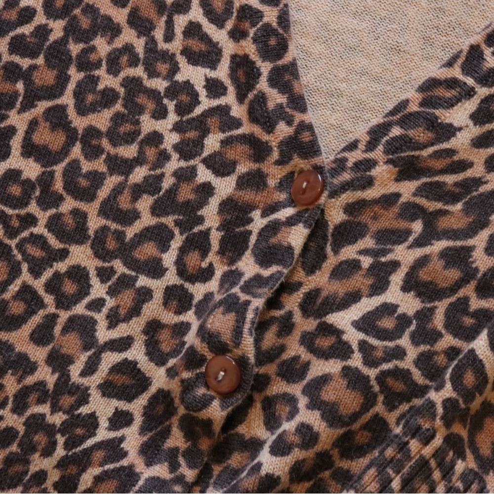 Leopard Printed Button Front Cardigan - image 3